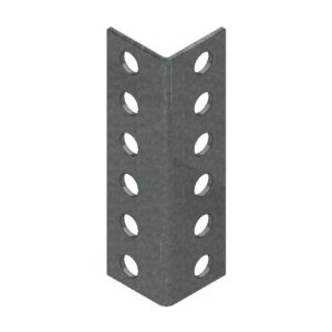 Bolted Shelving Steel Upright Splice - Uni-Angle 35 - Galvanised - For Extension Of Upright