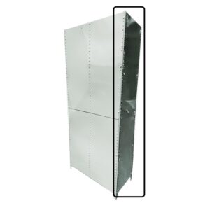 Bolted Shelving Steel Side Panel - Uni-Angle - Galvanised - 99.0 x 30.5 cm