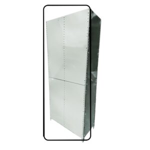 Bolted Shelving Steel Back Panel - Uni-Angle - Galvanised - 99.0 x 91.4 cm