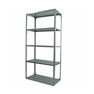 Bolted Shelving Steel Bay 5 Shelves - Uni-Angle - Five Shelf Kit - Galvanised - 213.4 x 91.4 x 76.2 cm
