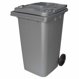 240L Wheelie Bin - 2 Wheel - Plastic - Grey