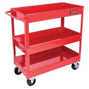 Senator Tool Tray Trolley - Steel - 136kg Load Capacity - 3 Tiers - 73.7 x 38.3 x 66.3 cm