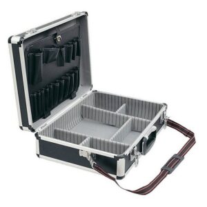 Senator Aluminium Tool Service Case - Lightweight - 17 Pockets - 47 x 38 x 15.6 cm