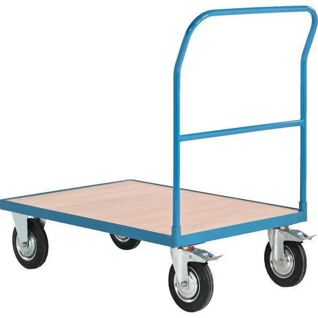 Matlock Platform Truck - Strong Plywood Deck - 500kg Capacity - 1000mm Length - 150mm Rubber Castors