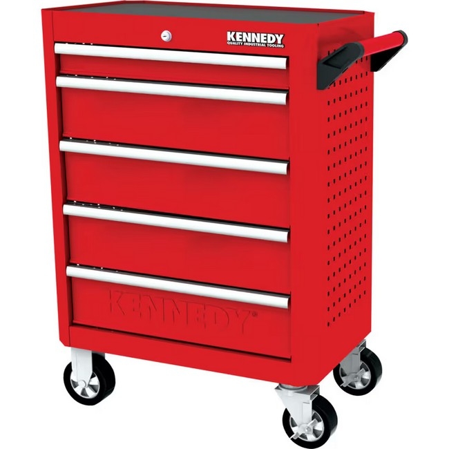 Kennedy Steel Tool Roller Cabinet - 5 Drawers - 450kg Capacity - 84.5 x 71 x 46.5 cm