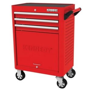 Kennedy Steel Tool Roller Cabinet - 3 Drawers - 450kg Capacity - 84.5 x 71 x 46.5 cm