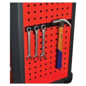 Kennedy Tool Cabinet & Chest - Hook Rack - Accommodates 7 Pieces - Ideal for Roller Cabinets - 7 x 33.5 x 6.5cm