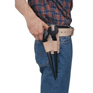 Kennedy Tool Pouch - Leather - 2 Pockets - Tan - 17 x 11 cm