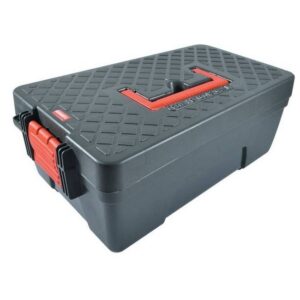 Kennedy Plastic Tool Box - 26 x 42 x 16 cm - Black & Red