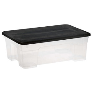 11 Litre Clear Storage Box – Assorted Colours