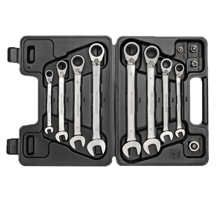 Gedore Combination Ratchet Spanner Set – 12Pce