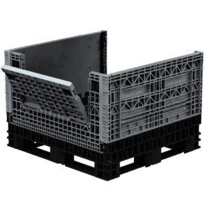 Collapsible Bin 44″ Two Drop Doors – 1140 X 1220 X 1119H