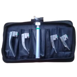 4 Blade Laryngoscope Set, Fibre Optic – Paediatric