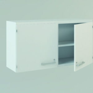 Wall-mounted cabinet 900x480x366mm 2 doors, 1 shelf, lockable