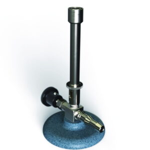 Bunsen burner for propane gas with needle valve and air regulator