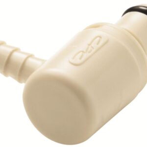 Colder 3/8" Hose Barb Valved Elbow Polypropylene Coupling Insert