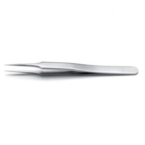 Ideal-tek High Precision Tweezers for Biology 110 mm Type 4.DX, Extra Fine, Stainless Steel, Anti-Magnetic