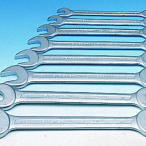 Aug. Hülden Double Open-Ended Wrench Set Elora 2S-8M Chrome-Plated, 8-Piece, 6–22 mm Chrome-Vanadium Steel