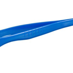 Bürkle Disposable Forceps 130 mm, PS Broad Tip, Blue, Sterile, Pack of 100