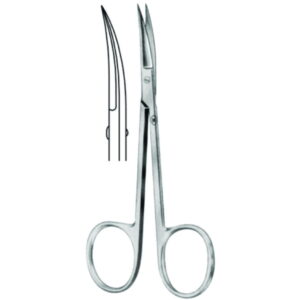 Karl Hammacher Surgical Scissors – Rust-Free, Pointed/Pointed, Curved, 115 mm