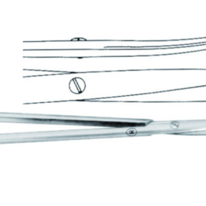 Dissecting Scissor 145 mm, angled sharp/sharp, Metzenbaum fino