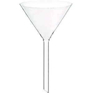 Bohemia Cristal Funnel with Angle 60° and Short Shaft d=125mm, h=16 ISO DIN 4798, Boro 3.3, Pack of 10