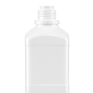 Kautex Textron 500mL Square Shape Bottle HDPE White (Without Closure)