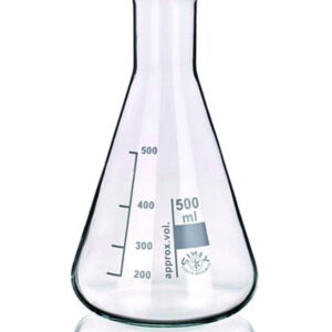 Bohemia Cristal Erlenmeyer Flask, 500ml Narrow Neck, Boro 3.3, Pack of 10