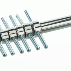 BOCHEM Cork Borer Set of 18 pcs. with Ejector, 5-26.25mm Ø Brass Nickel Plated