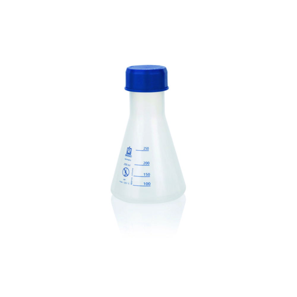 BRAND Erlenmeyer Flask 50 mL PP Wide-Neck GL45 (Pack of 6)