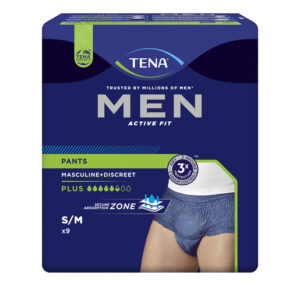 TENA MEN MEDIUM ACTIVE FIT PANTS PLUS 9s