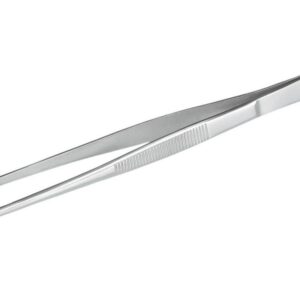 Bürkle Tweezers 160 mm, Stainless Steel, Blunt Straight Shape