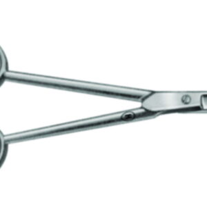 Karl Hammacher Surgical Scissors Rust-Free Pointed/Pointed Curved Length 130 mm