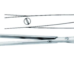 Dissecting scissors 145 mm, straight st./st., Baby-Metzenbaum