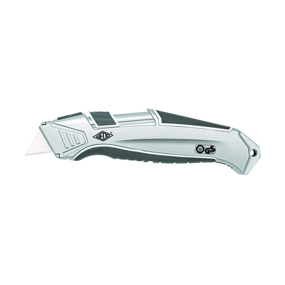 Werner Dorsch Safety Cutter CERA-Safeline ALU, Lightweight Aluminum Housing with Ceramic Blades, Silver/Grey