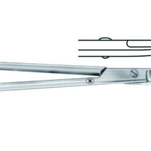 Dissecting scissor 115 mm, curved for left-handers
