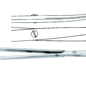 Dissecting scissors 145 mm, curved st./st., Baby-Metzenbaum