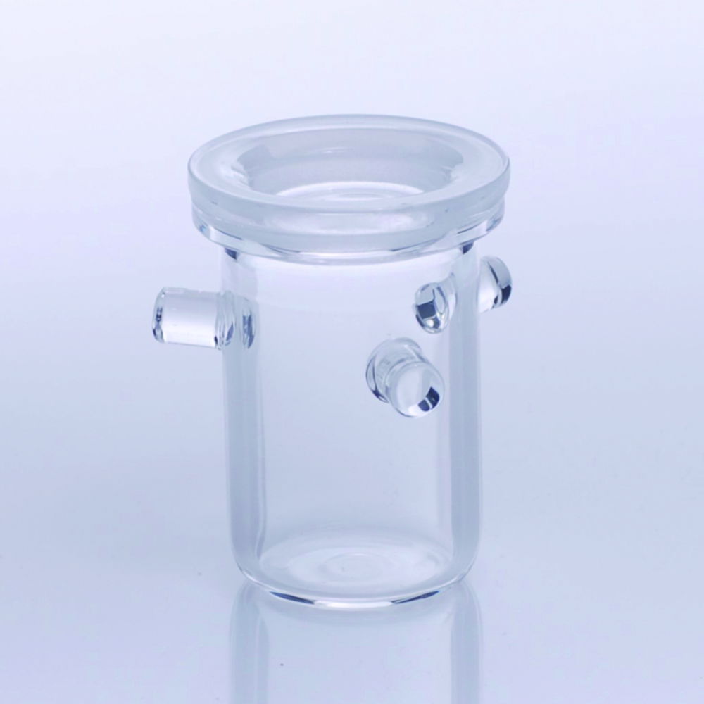 proQuarz Quartz Glass Crucible as per Rademacher, 27 mm dia., 45 mm height