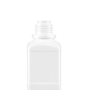 Kautex Textron Square Shape Bottle - 250ml HDPE White Without Closure