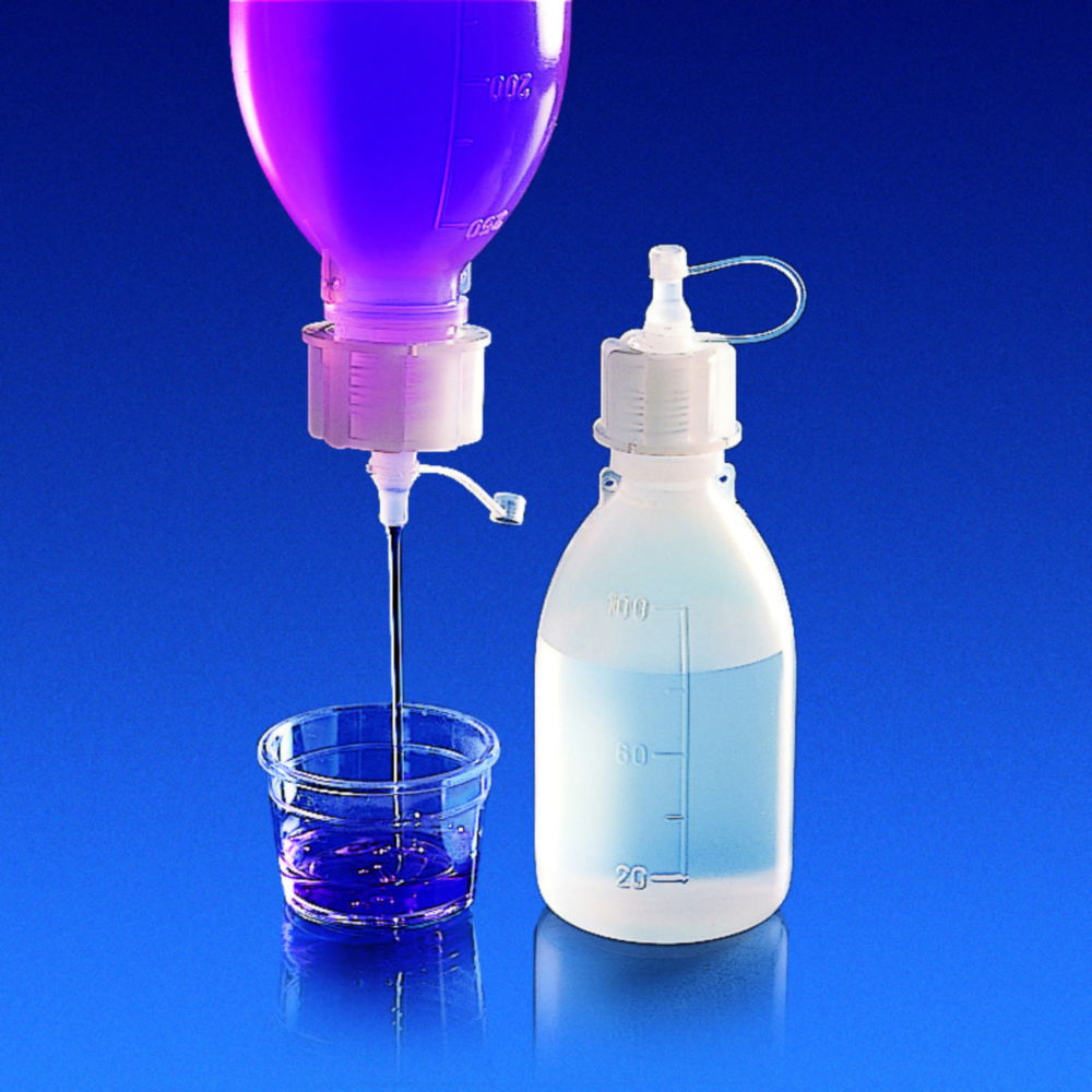 Kartell Short Spout Dropping Bottle Screw Cap GL 18 PE Length 16 mm