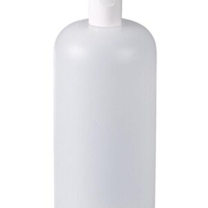 Bürkle Round Bottle 1000ml, HDPE w. Clap Closure