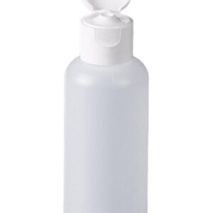 Bürkle Round Bottle 100ml, HDPE w. Snap Lid