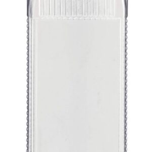 Kautex Square Bottle, 1000 mL, PVC, Without Screw Cap, 20 mm Ø