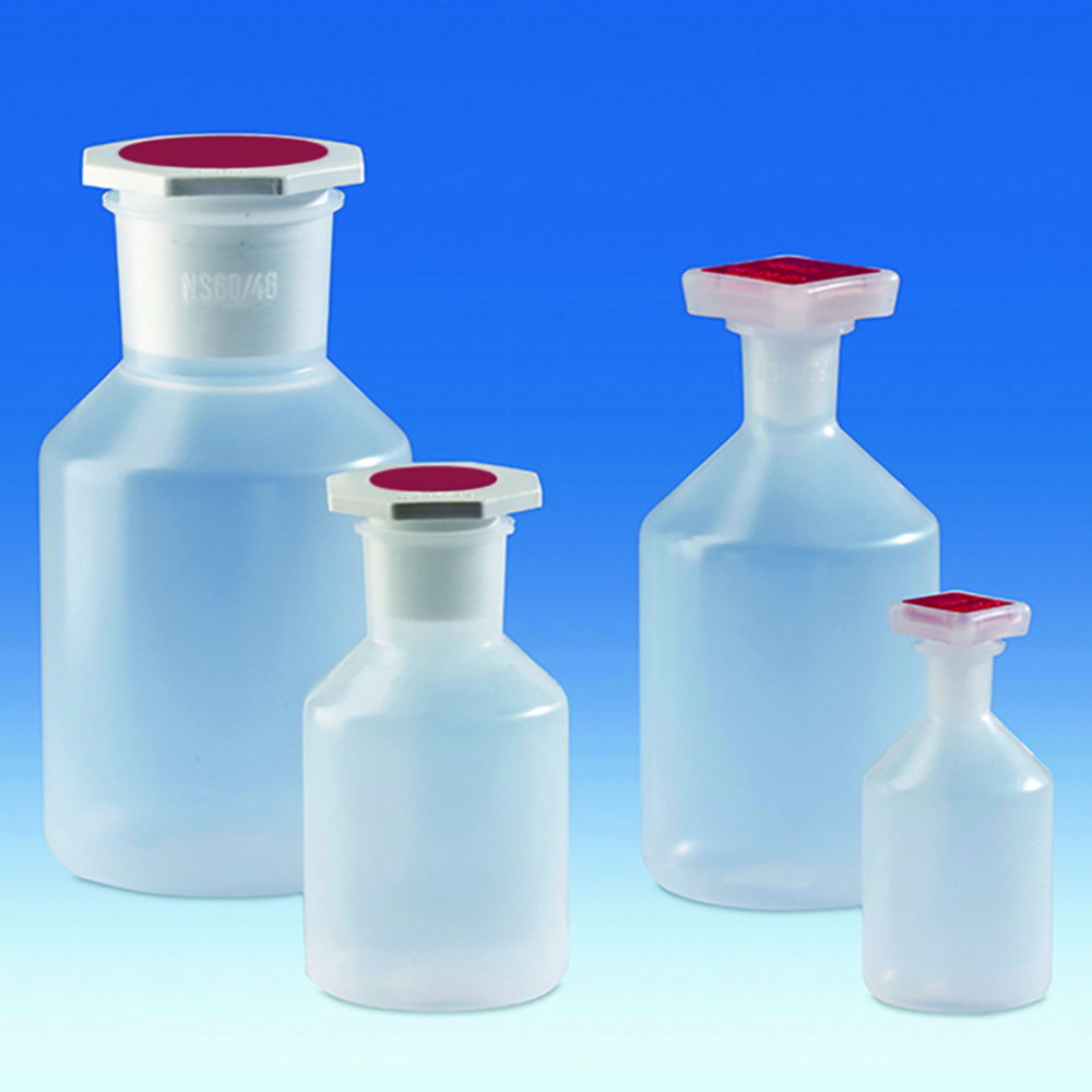 VITLAB Wide Mouth Bottle 500 ml with NS Stopper NS 45/40, PP