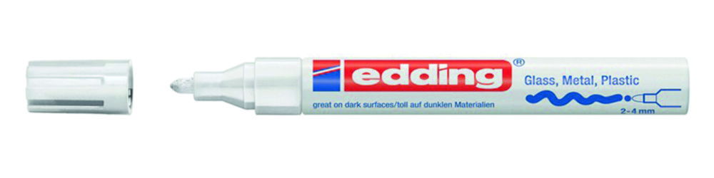Edding Felt Writer 750 CR White, Streak Strength 2 - 4 mm