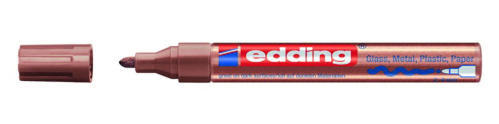 Edding Felt Writer 750 CR Copper, Streak Strength 2 - 4 mm
