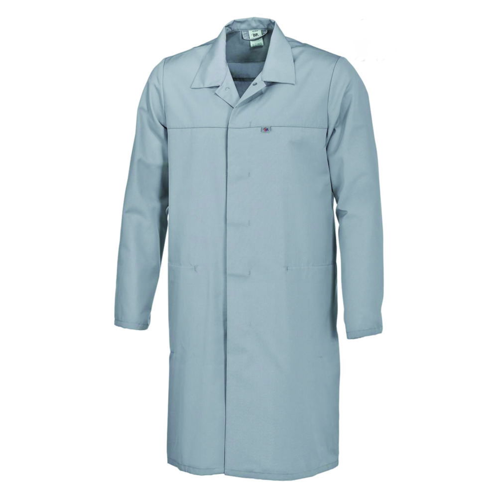 Bierbaum-Proenen BP Laboratory Coat Size 2XLN, Light Grey 65% Polyester / 35% Cotton, 1/1 Arm, Unisex