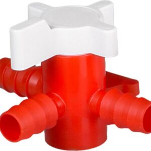 Bürkle 3-Way Stopcock, PE/PP, Bore 8 mm for Tubing Bore 11-13 mm