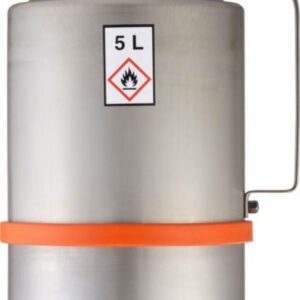 Safetz can 5 ltr. unpolished, with fine dosing feeder with overpressure valve