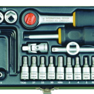 Aug. Hülden Mechanics Set Proxxon 23080 Socket Wrench Set, 36-Piece